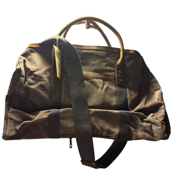 TSD BRAND Hillside Bee-Wax Canvas Duffel Bag - Picture 11 of 14